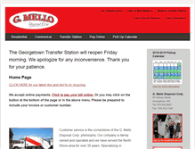 Tablet Screenshot of mellodisposal.com